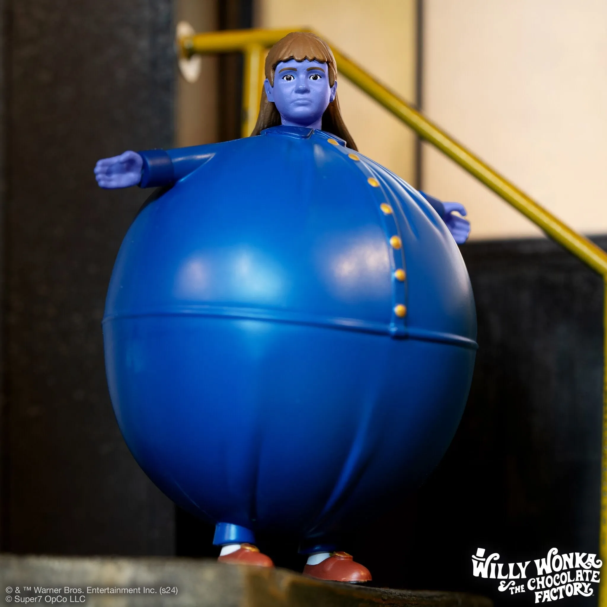 Super7 x WILLY WONKA & THE CHOCOLATE FACTORY - VIOLET BEAUREGARDE (Blueberry) ReAction Figure