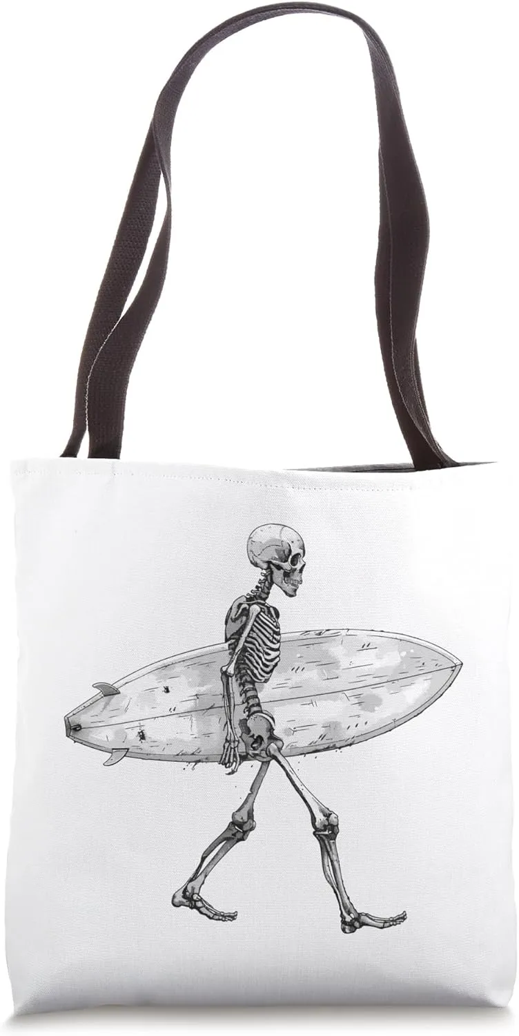 Surfer skull, modern and design, rock attitude, chic Tote Bag
