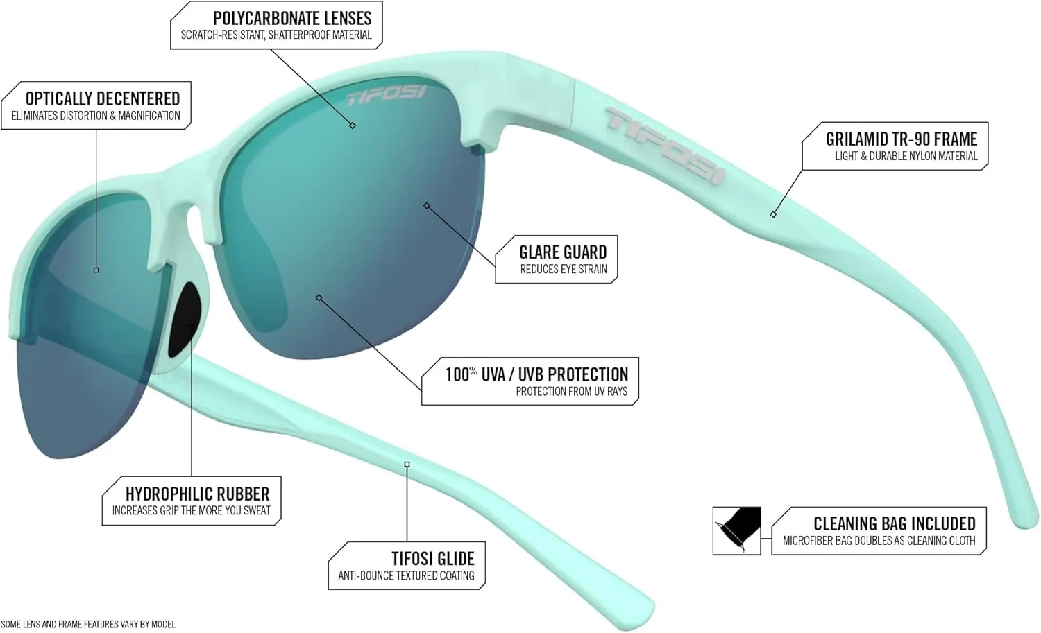 Swank SL Sport Sunglasses - Ideal For Cycling, Golf, Hiking, Pickleball, Running, Tennis and Great Lifestyle Look