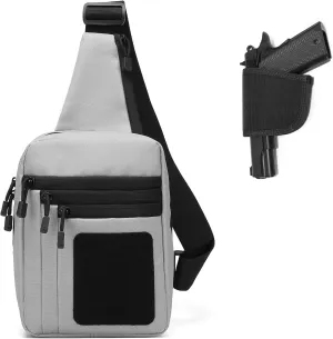 Tactical Sling Chest Bag Concealed Carry Bags with Gun Holder EDC Shoulder Crossbody Casual pack