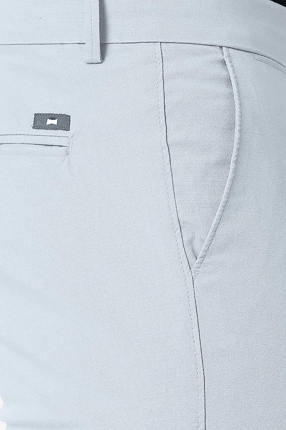 Tapered Fit Cotton Stretch Trousers
