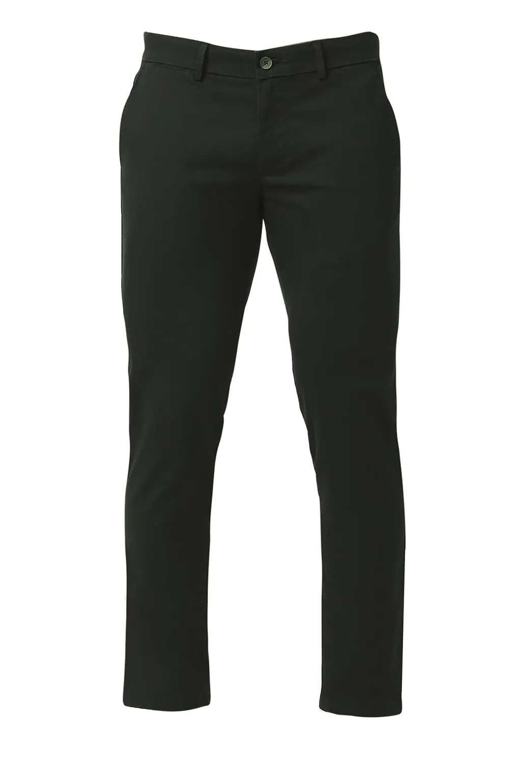 Tapered Fit Cotton Stretch Trousers