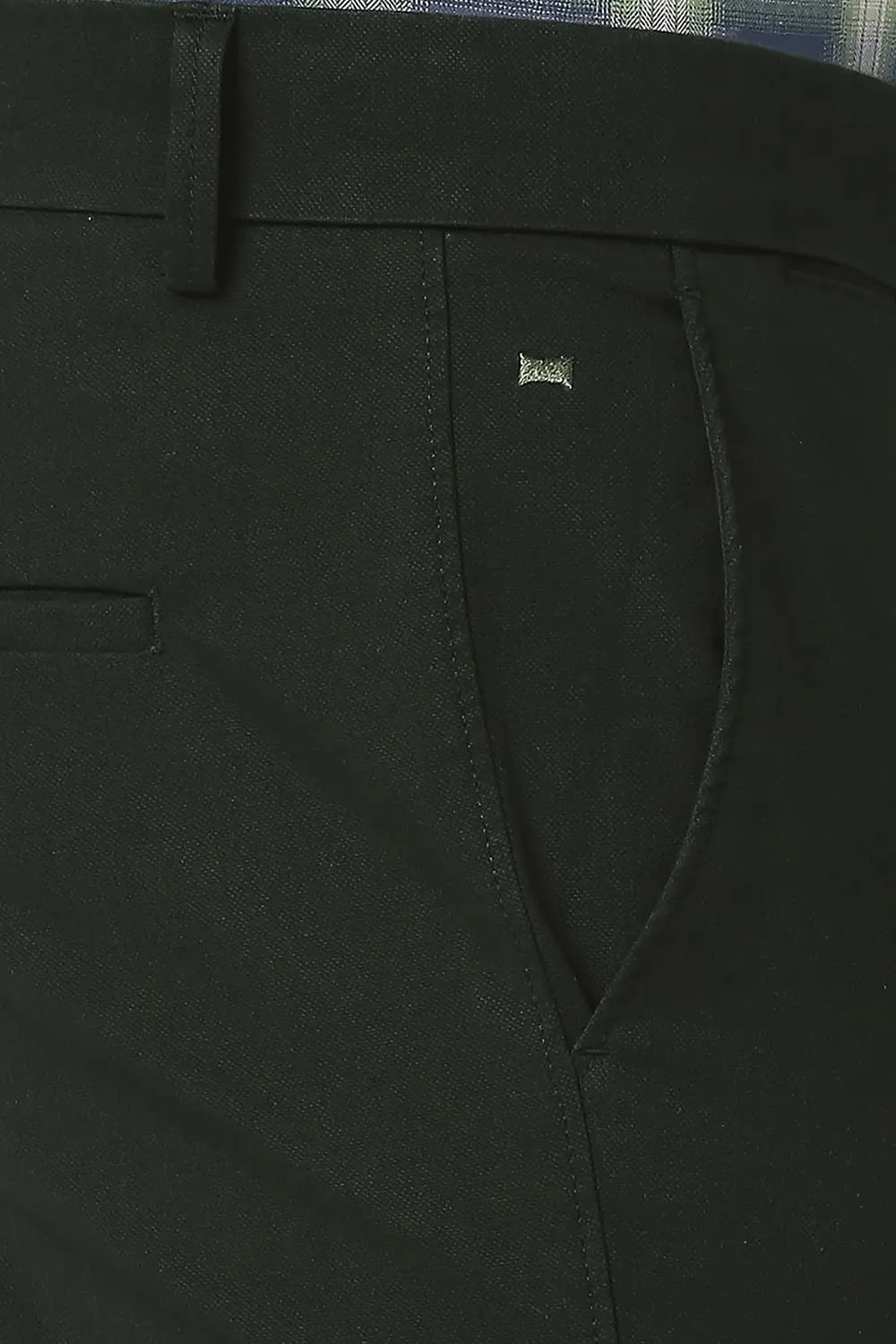 Tapered Fit Cotton Stretch Trousers