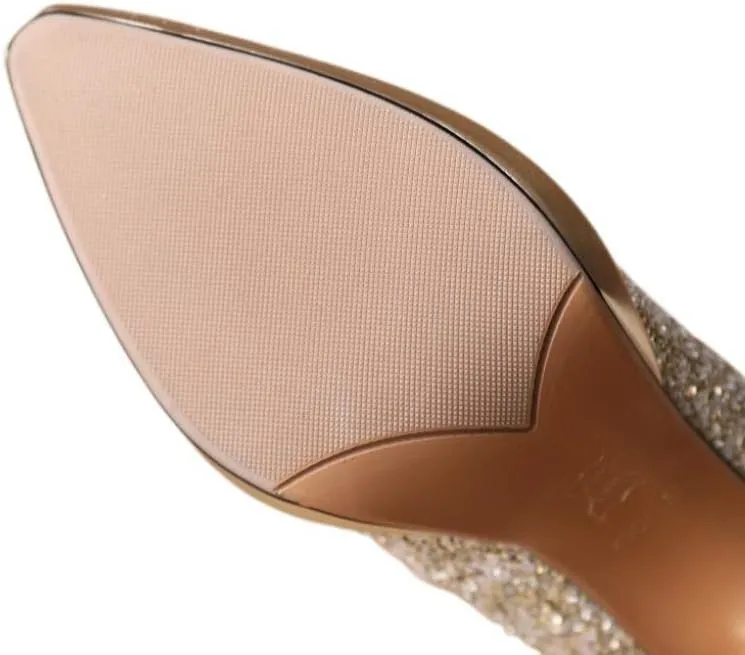 TinaCus Women's Sexy Pointed Toe Glittering Leather Handmade Slip On High Spool Heel Platform Pumps Shoes