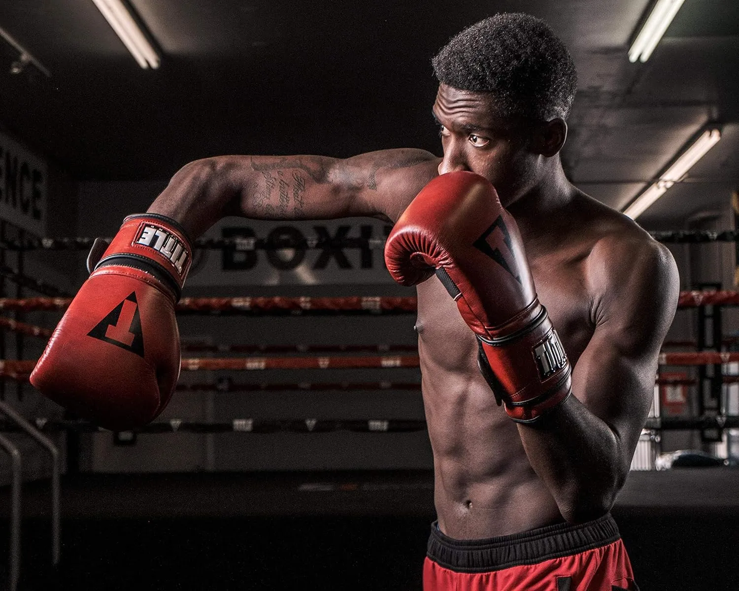 Title Blood Red Leather Training Gloves - Boxing Gloves, Boxing Training Gloves, MMA Gloves, Oz Training Gloves, Kickboxing Gloves, Punching Bag Gloves, Sparring Gloves