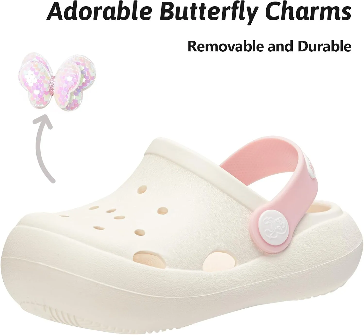 Toddler Girls Garden Clogs Kids Cartoon Beach Slide Sandals(Toddler/Little Kids)