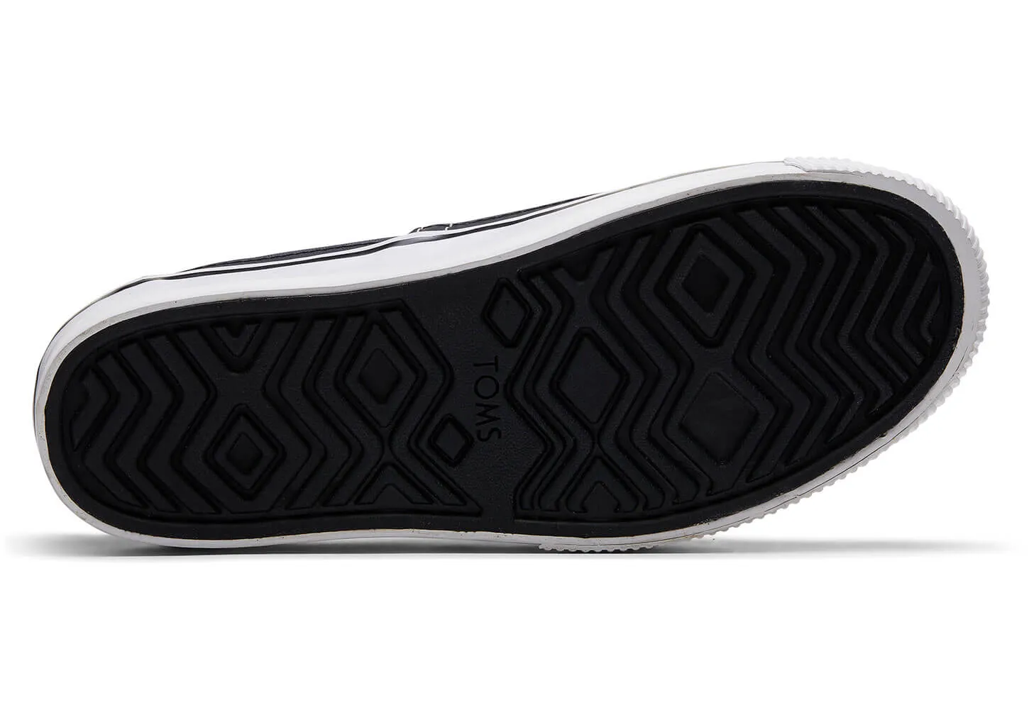TOMS  Women's Boardwalk Classics Venice Collection Black White Canvas Give Platform Slip-Ons