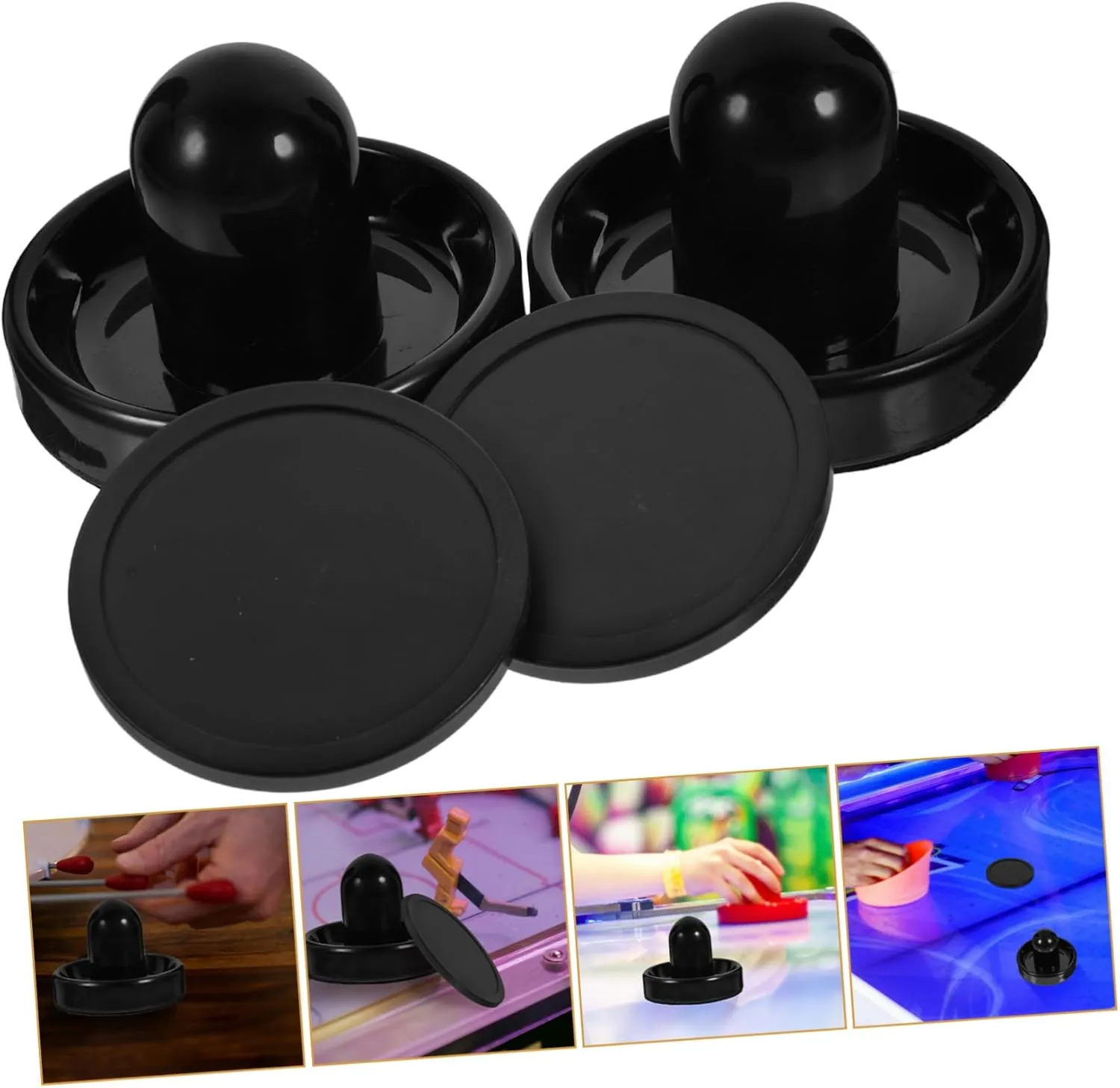 Totority Ice Puck Hitter Hockey Parts Fun Sport Game Table Ice Hockey Supplies Air Hockey Game Hockey Handles