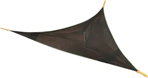 Triangle Hammock for Camping with Polyester - Portable Lightweight Durable Fabric Outdoor Hammock, Quick-Setup Design & Easy Storage, Packable Backpacking Essentials Gear (Polyester, 1)