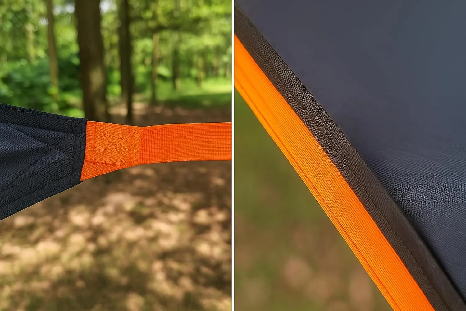 Triangle Hammock for Camping with Polyester - Portable Lightweight Durable Fabric Outdoor Hammock, Quick-Setup Design & Easy Storage, Packable Backpacking Essentials Gear (Polyester, 1)