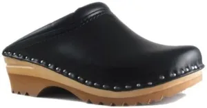 Troentorp Men's Båstad Rembrandt Leather Clog, Black Leather, 44 EU (11 US)