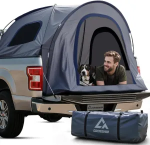 Truck Bed Tent for Pickup Trucks - PU3000mm Water-Resistant Canopy Anti-Tear Fabric - Insect-Prevention Double Layer for 2 Person - Replacement for Ford, Chevy, Dodge, GMC, Nissan, Toyota