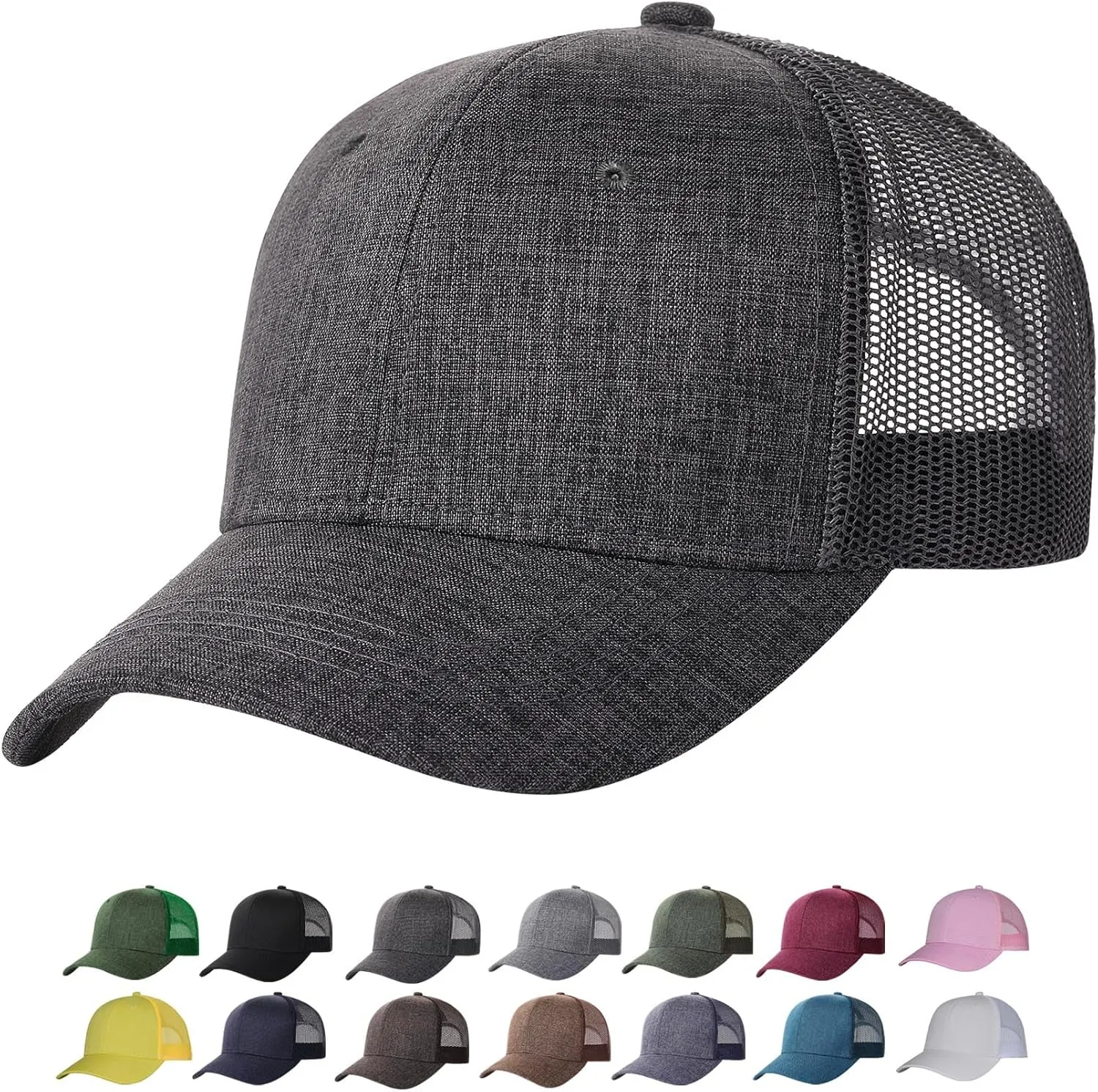 TSSGBL M, L, XL, XXL Snapback Trucker Hats Baseball Caps Adjustable Blank Mesh Back Ball Caps for Men Women