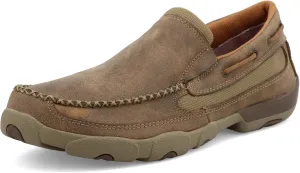 Twisted X Men's Slip-On Driving Moc, Moc Toe, Bomber, 12 W