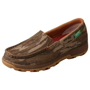 Twisted X Women's Handcrafted Comfort Casual Lightweight Walking Slip-on Driving Moccasins CellStretch, Mossy Oak Camo, Size 9.5, WXC0010, WXC0010, WXC0010, WXC0010