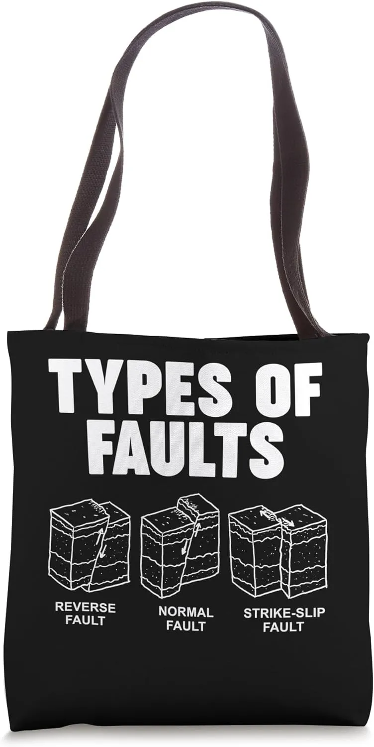 Types of Geology Faults Tote Bag