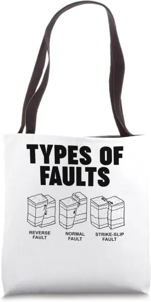 Types of Geology Faults Tote Bag