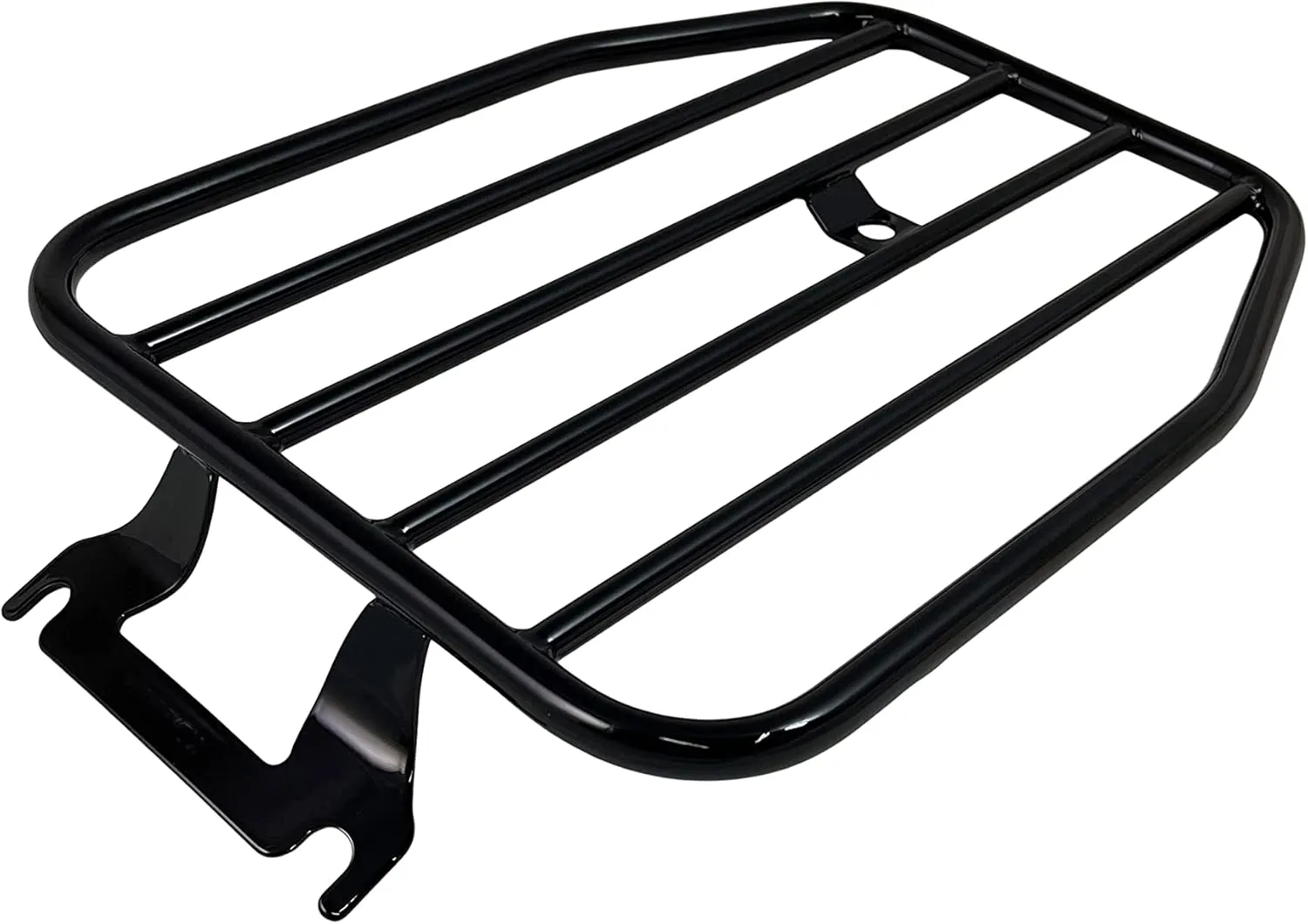 USA 10.5” Solo Luggage Rack for Harley-Davidson Touring Models - Part Number MWL-462 (Matte Black)