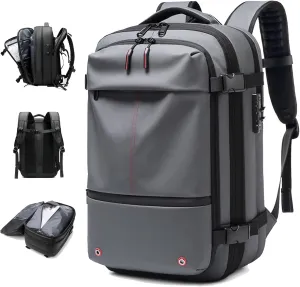 Vaccage Backpack, Vaccage Bag, Vaccage Back Pack, 60L Expandable Travel Smart Backpack with Vacuum Compression, with Pump (Gray(No Air Pump))