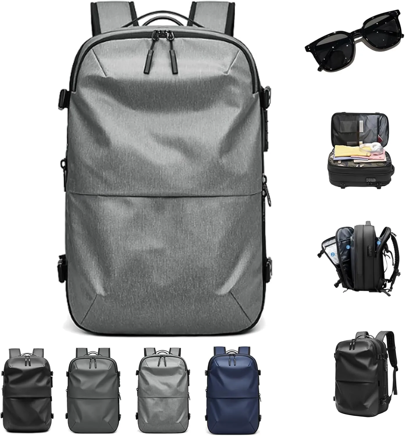 Veloutte Travel Backpack, Veloussette Space Bag, Velouette Space Bag, Vacpack Backpack with Vacuum, Travel Smart with Vacuum Compression & Waterproof Design (C)