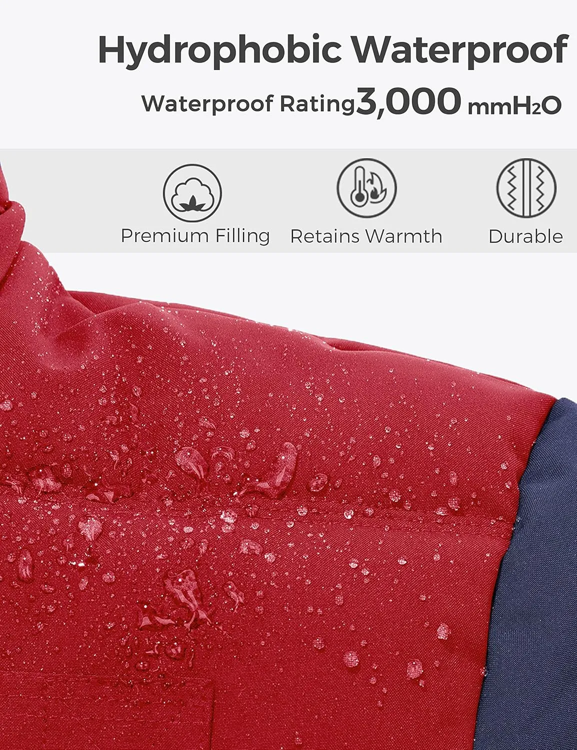 wantdo Men's Winter Puffer Jacket Thicken Winter Coat Warm Padded Jacket with Hood