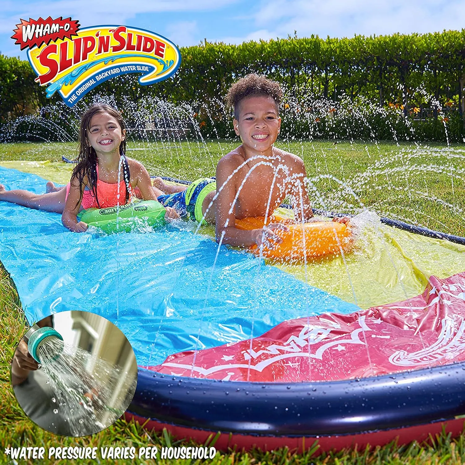 Wham-o Slip N Slide Wave Rider Double with 2 Slide Boogies
