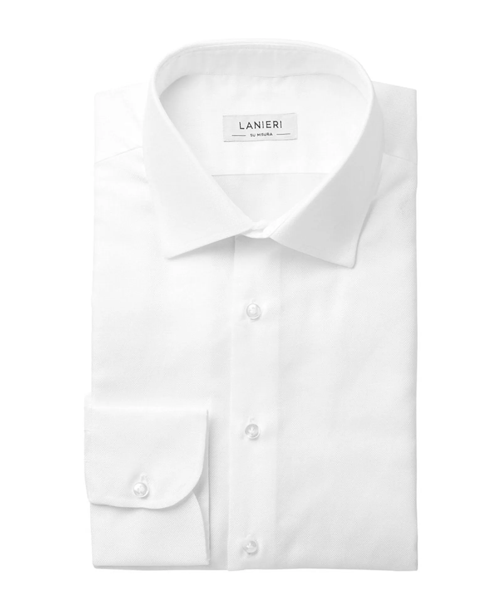 White in Cotton Oxford Men's Tailored Shirt for Ultimate Style