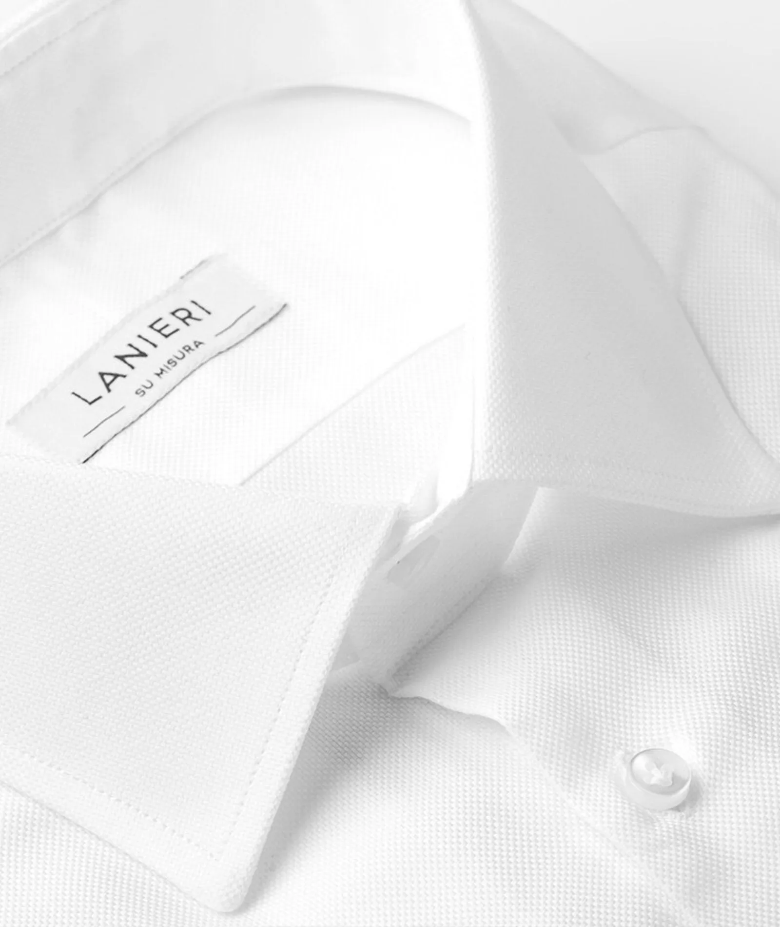 White in Cotton Oxford Men's Tailored Shirt for Ultimate Style