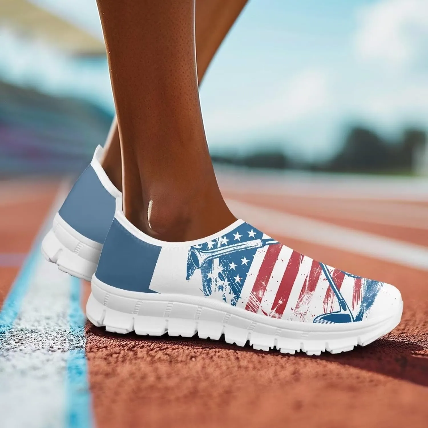 Women’s Outdoor Cycling Canvas Shoes Low Top Fashion Sneakers Slip on Walking Shoe（White Sole）