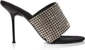 Womens Sienna Leather Slip On Heels Black 37.5 Medium(B,M)