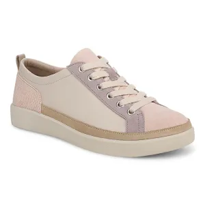 Womens Vionic Winny Lace Up Sneaker in Parchment/Cameo Rose