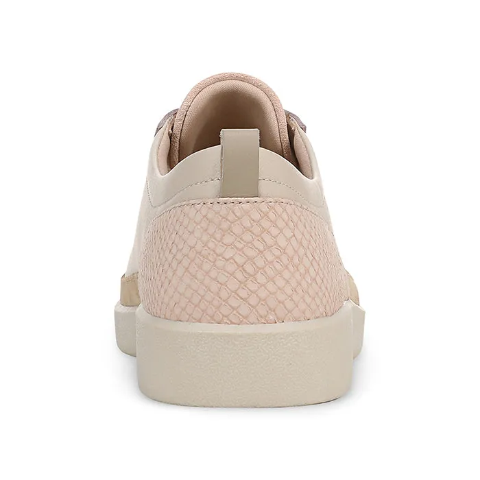 Womens Vionic Winny Lace Up Sneaker in Parchment/Cameo Rose