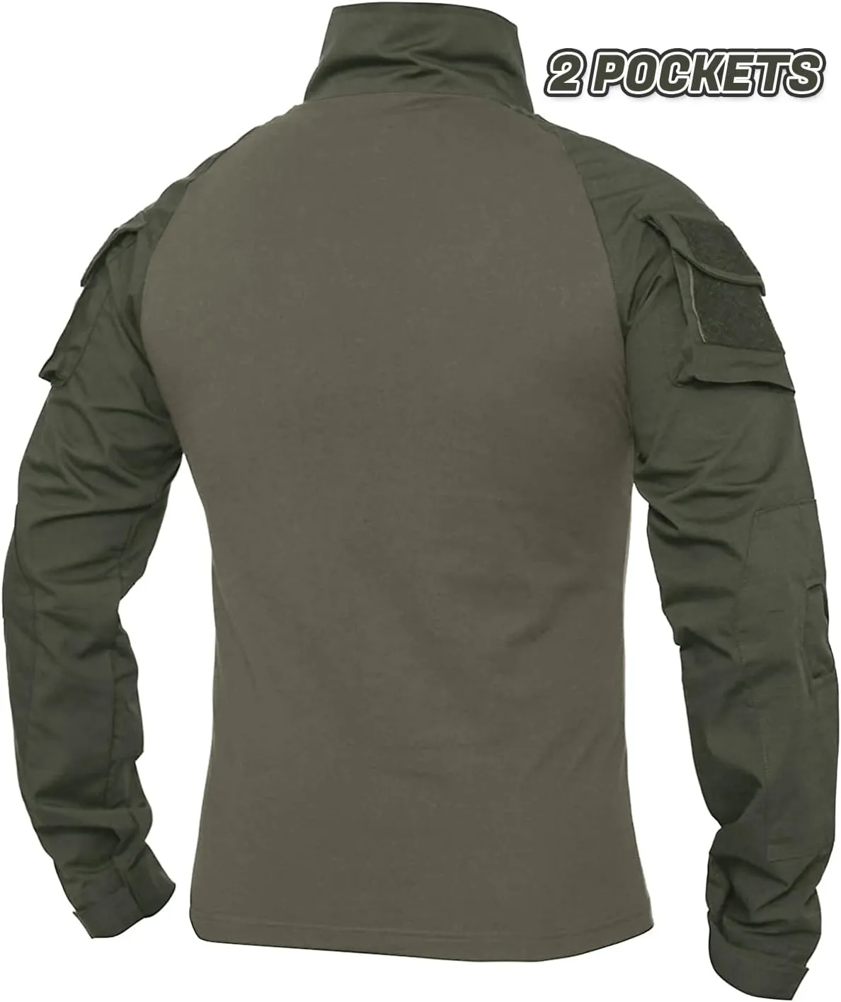 XKTTAC Combat Tactical Shirt for Men with 2-4 Pockets Airsoft-Military-Paintball-Camping Gear Army Security Clothes