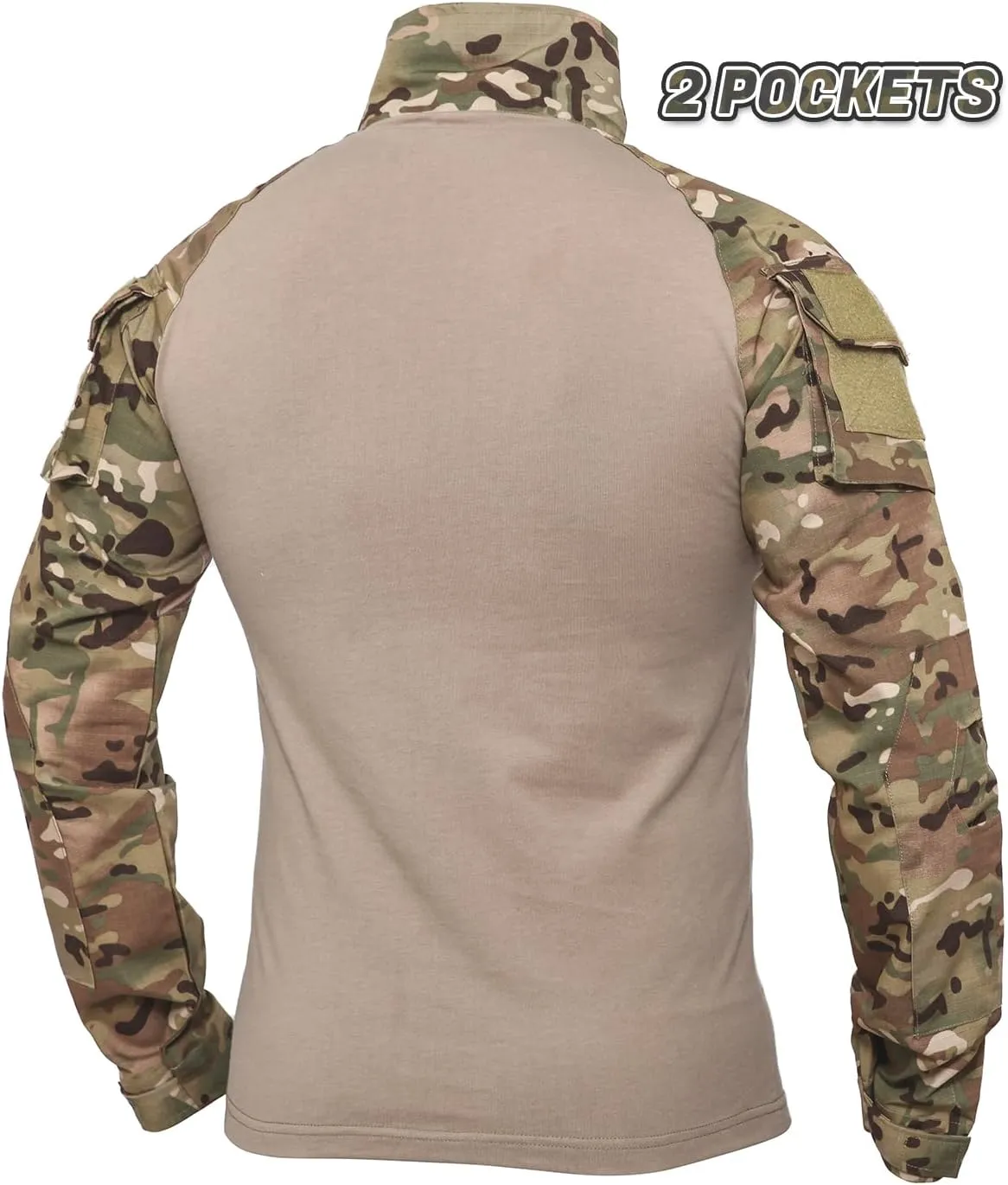XKTTAC Combat Tactical Shirt for Men with 2-4 Pockets Airsoft-Military-Paintball-Camping Gear Army Security Clothes