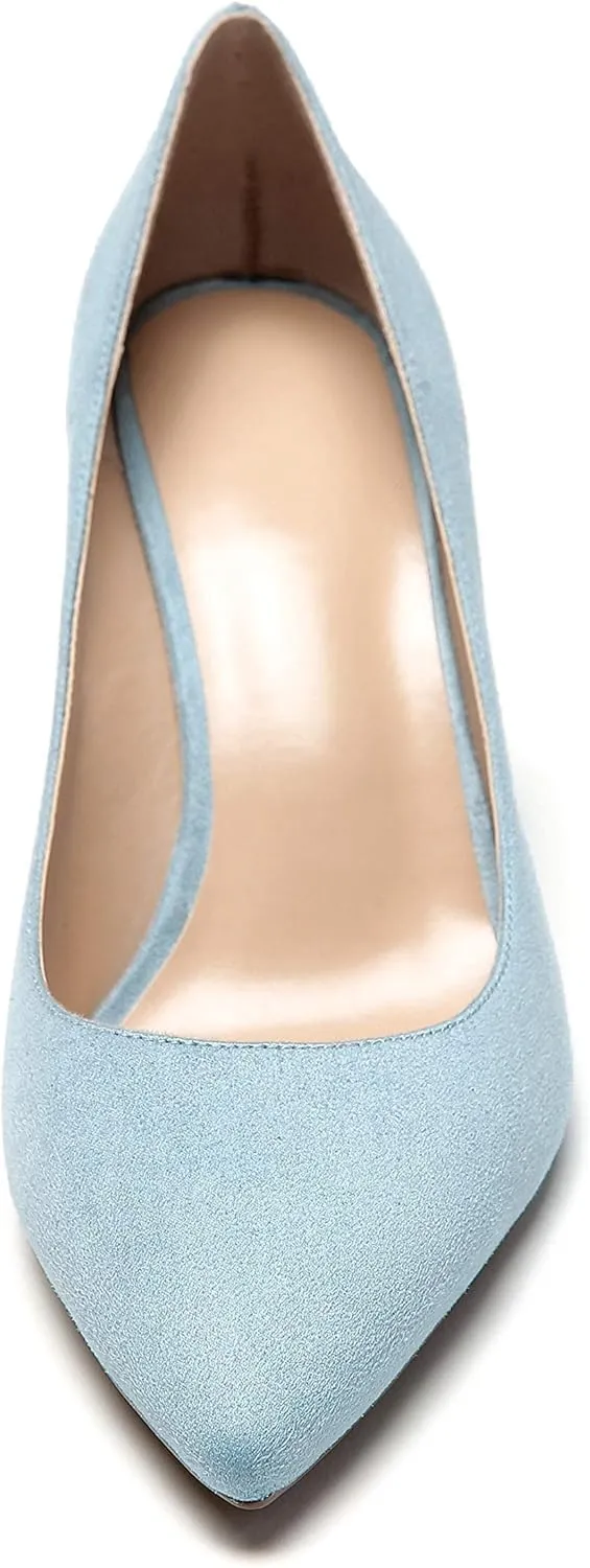 YODEKS Women's High Heel Pumps Pointed Toe Classic 85mm Stiletto Heels Patent Party Dress Shoes
